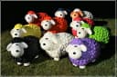 Geschenkestadl Gartenfigur XL Schaf Grün Wetterfest Bild 5