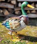 Geschenkestadl Tierfigur Ente Metall Dekoration 35cm Bild 3