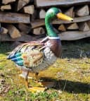 Geschenkestadl Tierfigur Ente Metall Dekoration 35cm Bild 4