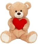 Geschenkestadl XXL Teddybär mit Herz 100 cm Kuscheltier Bild 2