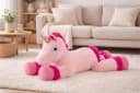 Geschenkestadl Kuscheltier Einhorn Plüsch Rosa 110cm XXL Bild 3