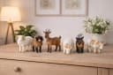 Geschenkestadl 6er Set Ziegenfiguren Mini Deko Bauernhof Landhaus Bild 3