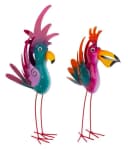 Geschenkestadl Deko-Vögel 2er Set Bunt Metall Bild 5