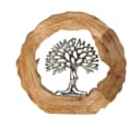 Geschenkestadl Dekobaum Lebensbaum Aluminium Holzring 26 cm Bild 2