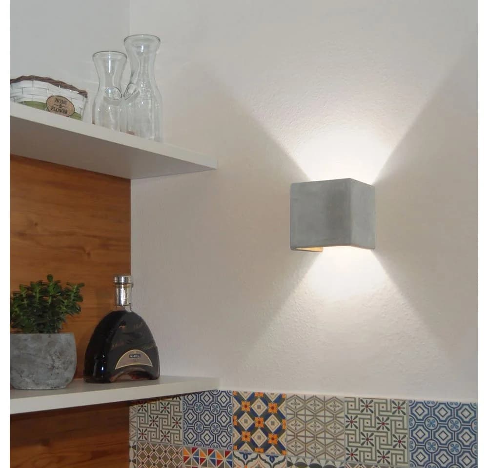 s.luce Wandleuchte Plinth Beton Grau Modern - Bild 3