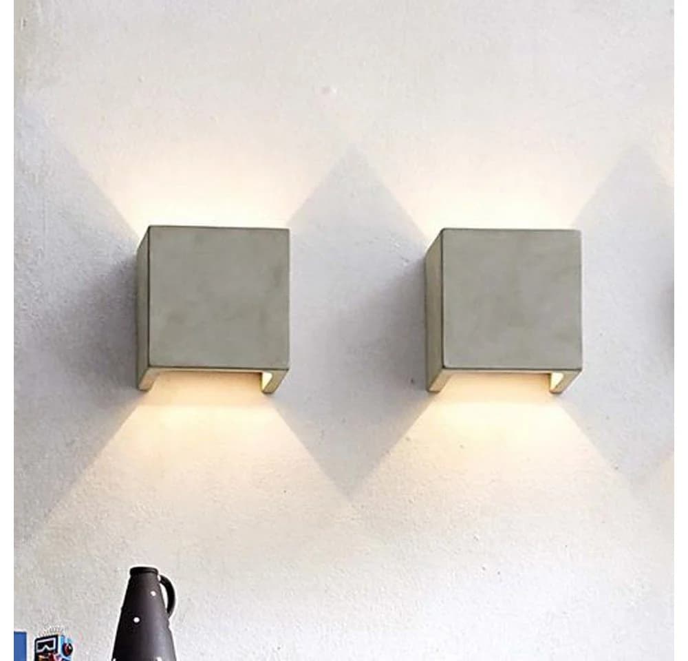 s.luce Wandleuchte Plinth Beton Grau Modern - Bild 5