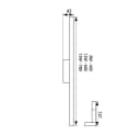 Licht-Trend LED Wandleuchte Asto 90cm IP44 Chrom Silber Bild 4