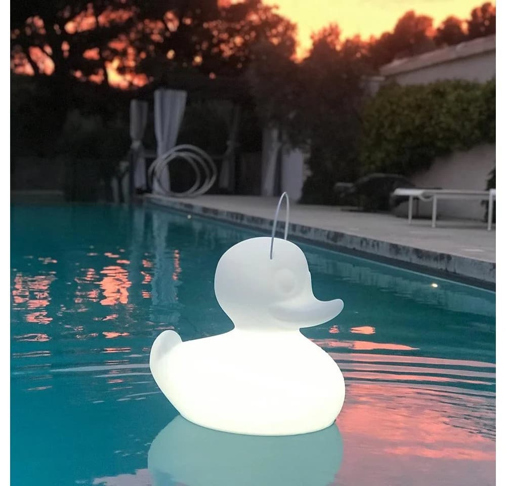 Licht-Trend Schwimmfähige Akku-LED-Leuchte Duck-Duck Weiß - Bild 2