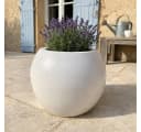 Elegant Einrichten Pflanzkübel Fiberglas Ball Perlmuttweiß Bild 1