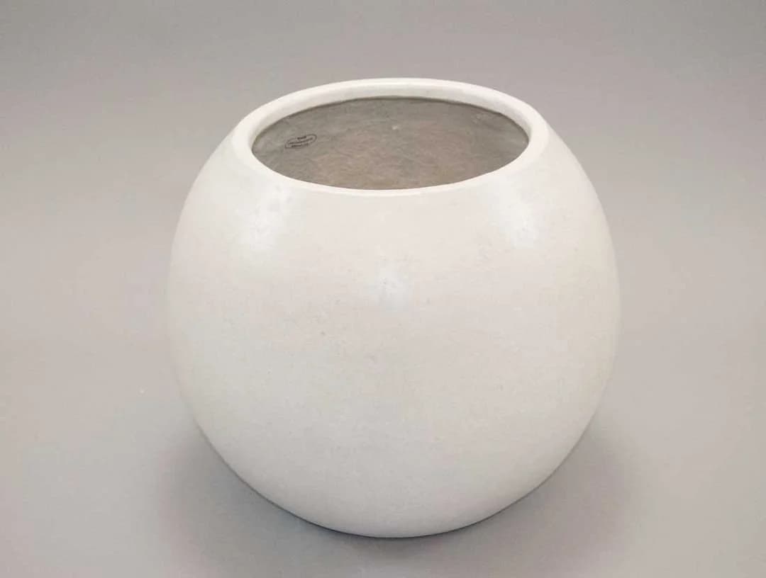 Elegant Einrichten Pflanzkübel Fiberglas Ball Perlmuttweiß - Bild 5