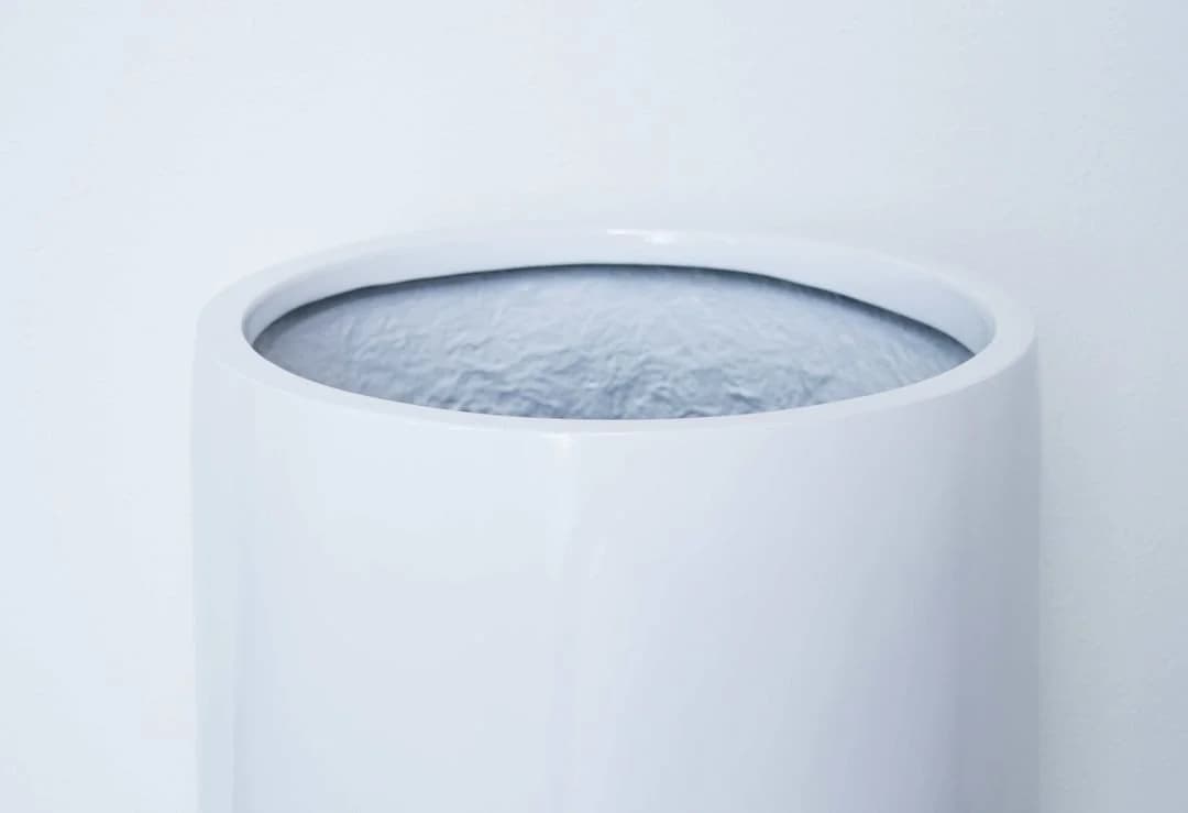 Elegant Einrichten Pflanzkübel Fiberglas Hochglanz Weiß - Bild 5