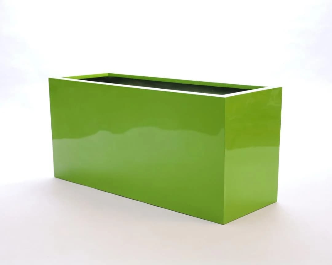 Elegant Einrichten Pflanzkübel Fiberglas Rechteckig Avocado-Grün - Bild 2