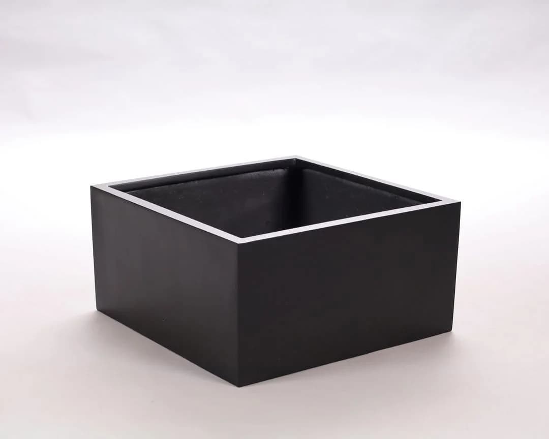 Elegant Einrichten Pflanzkübel Fiberglas Schwarz Matt - Bild 2