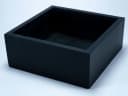 Elegant Einrichten Pflanzkübel Fiberglas Schwarz Matt Bild 3
