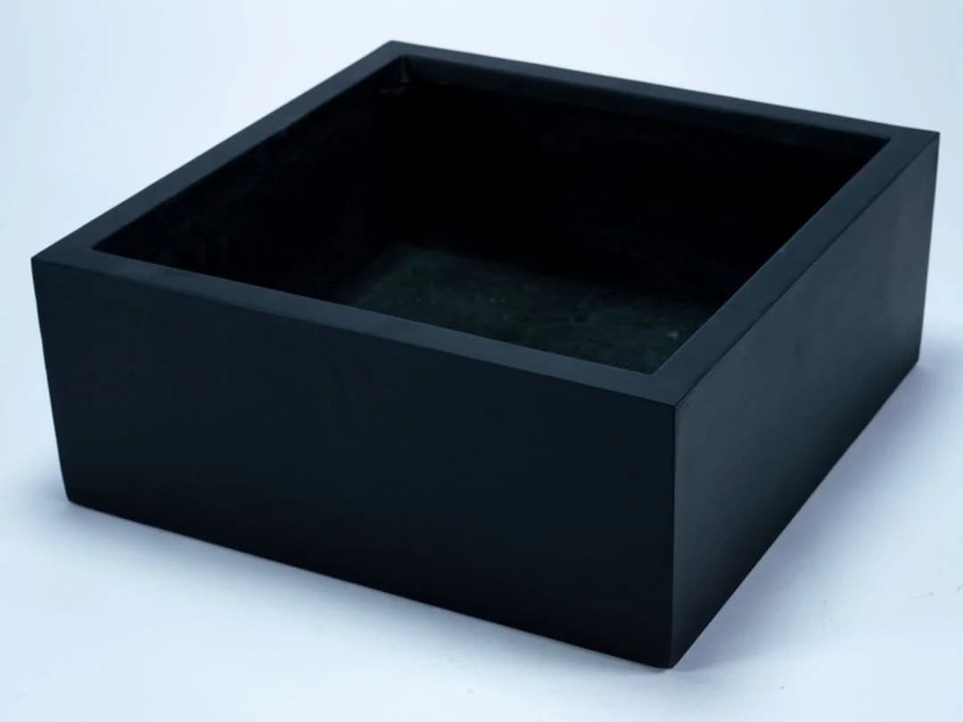 Elegant Einrichten Pflanzkübel Fiberglas Schwarz Matt - Bild 3