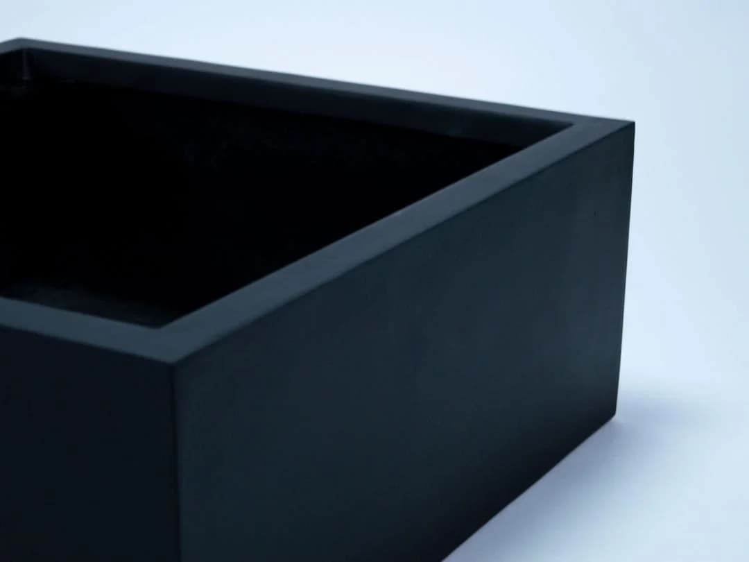 Elegant Einrichten Pflanzkübel Fiberglas Schwarz Matt - Bild 5