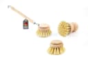 Lantelme Reinigungsbürsten-Set 4-tlg. mit 2 Ersatzköpfen, Naturholz Bild 2