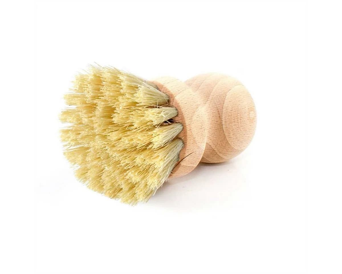 Lantelme Reinigungsbürsten-Set 4-tlg. mit 2 Ersatzköpfen, Naturholz - Bild 4