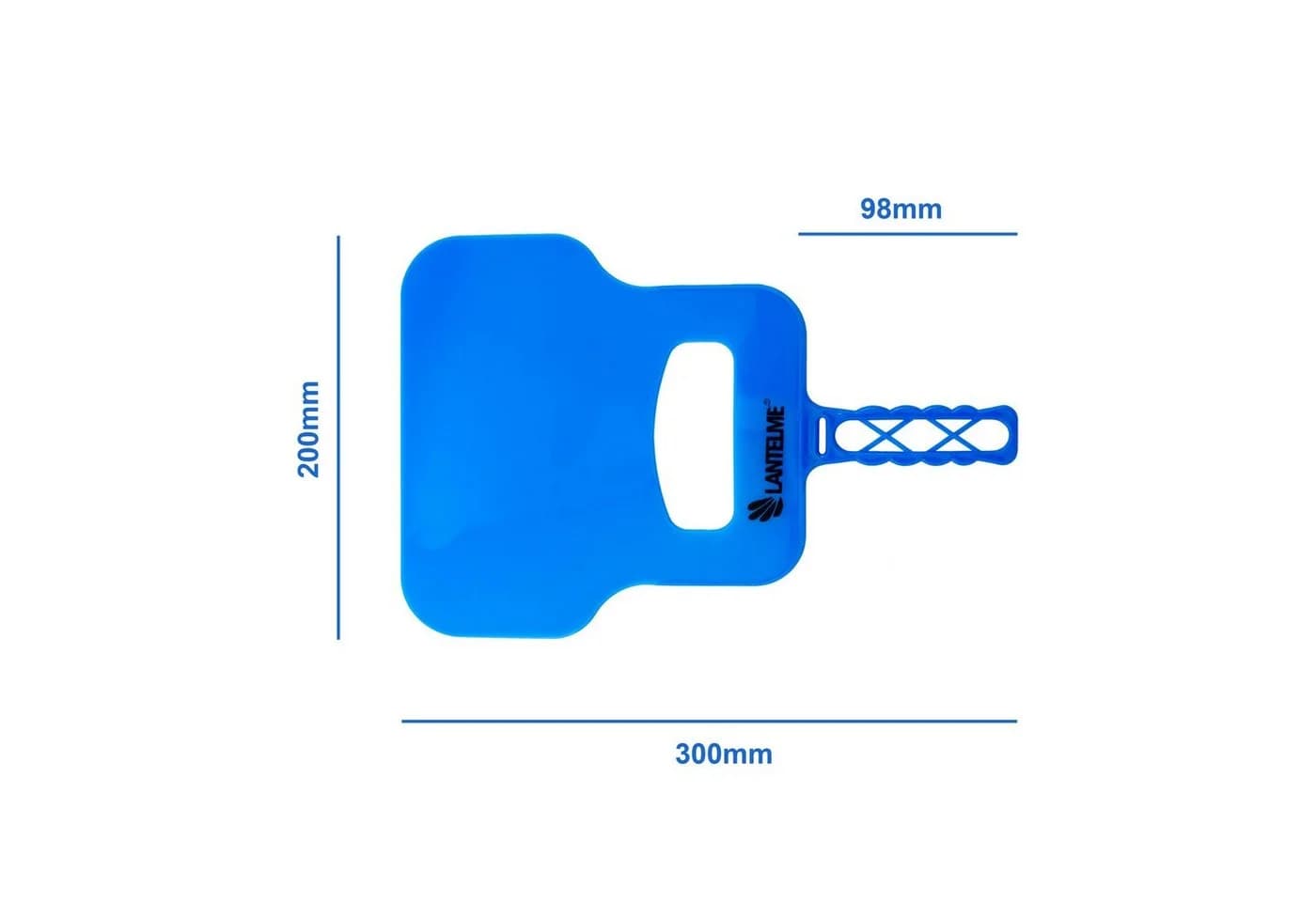 Lantelme Grillbesteck-Set Grillwedel 3-tlg. Blau Kunststoff