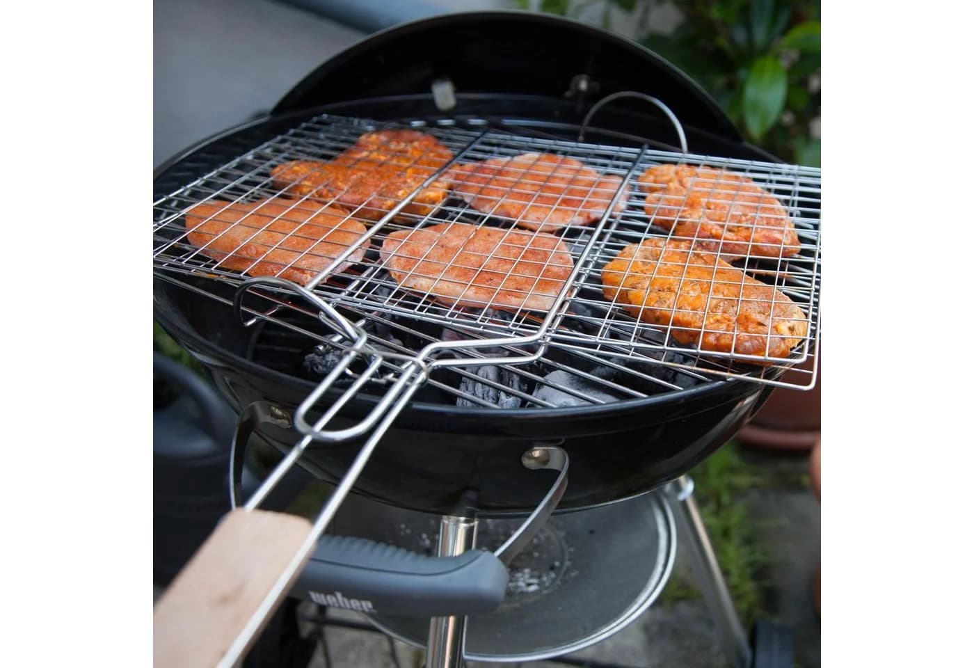 Lantelme Grillbesteck-Set Grillwedel 3-tlg. Blau Kunststoff - Bild 3