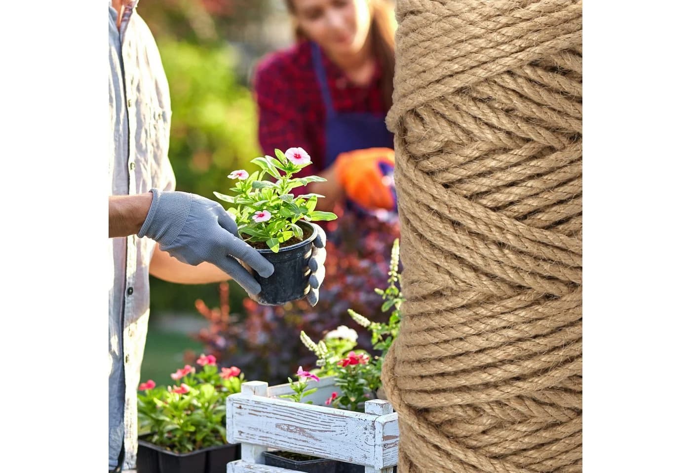 Lantelme Sisal Seil 50m 6mm Naturbelassen - Bild 5