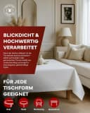 texpot Tischdecke Lotuseffekt Leinenoptik Bügelfrei Fleckschutz Weiß Bild 3