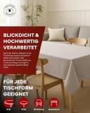 texpot Tischdecke Lotuseffekt Leinenoptik Grau Bügelfrei Fleckschutz Bild 1
