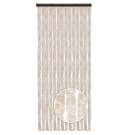 Arsvita Flauschvorhang Insektenschutz 56x185cm Beige/Weiß Chenille Bild 2