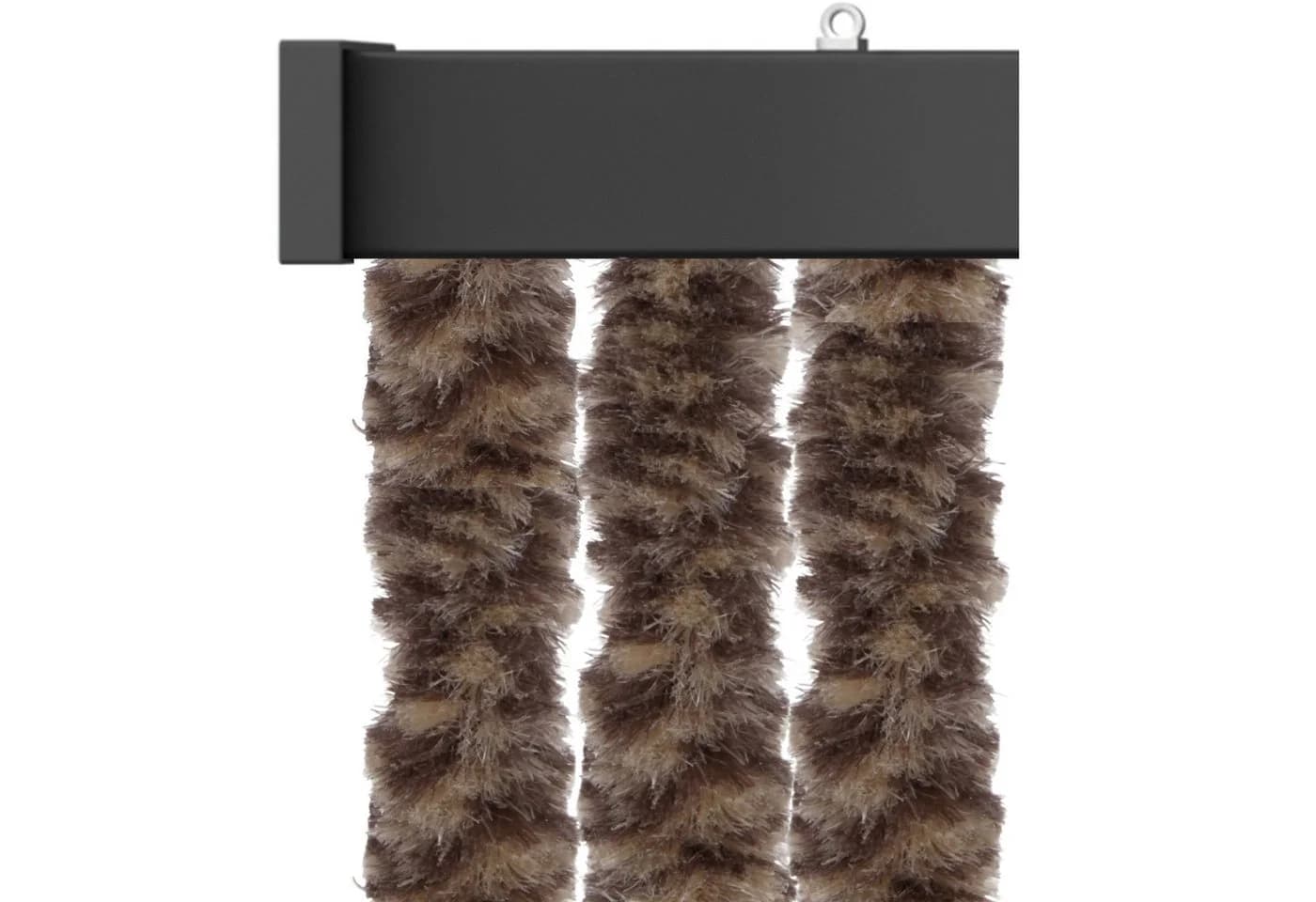 Arsvita Flauschvorhang Insektenschutz Beige/Braun 100x220 cm mit Ösen