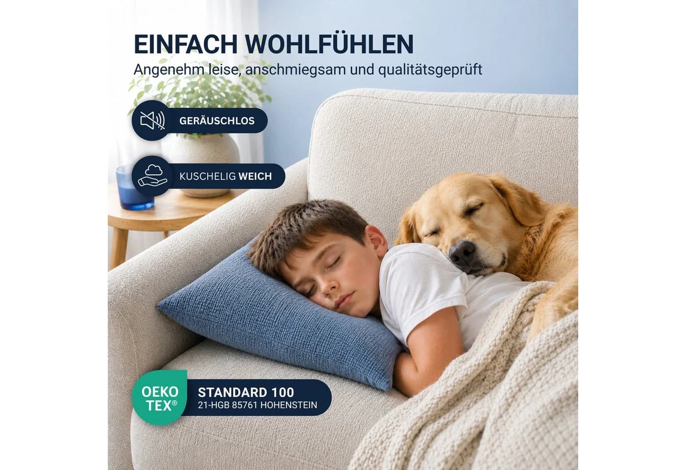 Bestlivings Premium Innenkissen 4er-Pack Weiß Polyester Füllung - Bild 4