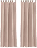 Bestlivings Vorhang 2er Set blickdicht mit Schlaufen Grau Beige Bild 2