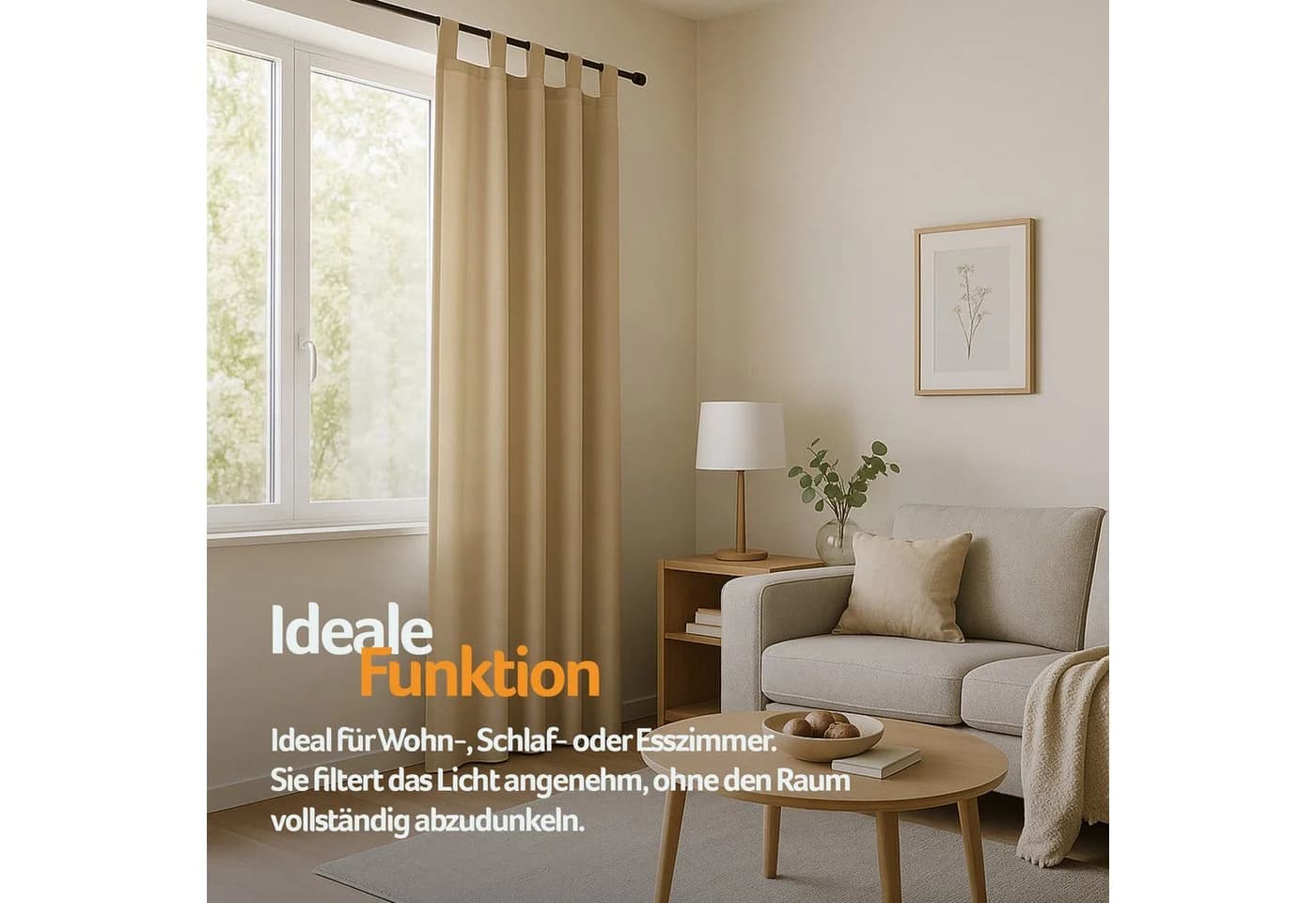 Bestlivings Vorhang Ellen Blickdicht Schlaufen Polyester - Bild 4