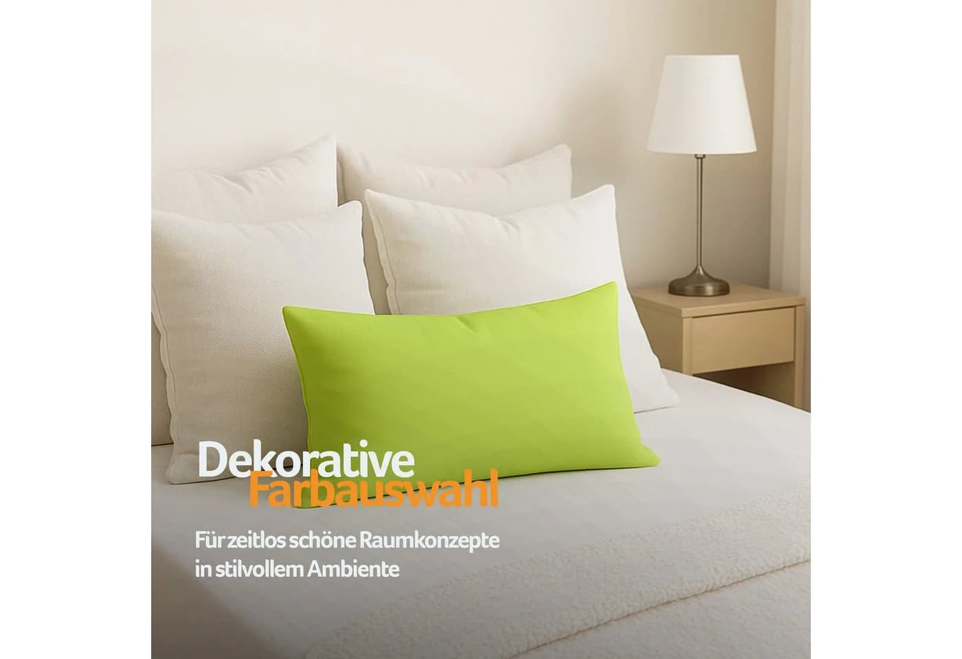 Bestlivings Kissenbezug Ellen Grün 100% Polyester mit Reißverschluss - Bild 3