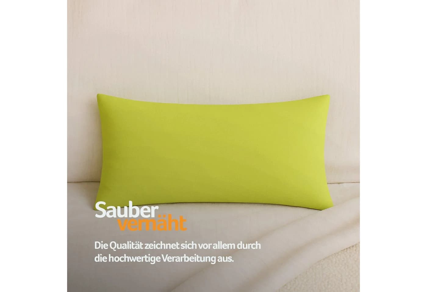 Bestlivings Kissenbezug Ellen Grün 100% Polyester mit Reißverschluss - Bild 4