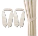 Bestlivings Raffhalter 2-tlg. Beige mit Ösen Bild 1