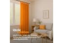 Bestlivings Vorhang "Ellen" Orange mit Schlaufen blickdicht Bild 4