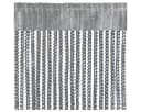Bestlivings Fadenvorhang Grau Silber Metall-Optik Stangendurchzug Bild 3