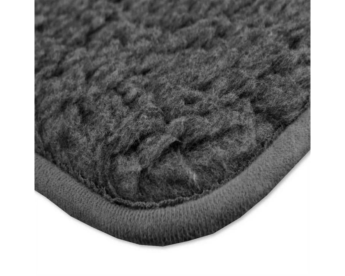 Bestlivings Sesselschoner mit Armlehnschoner Anthrazit Lammflor-Optik - Bild 5
