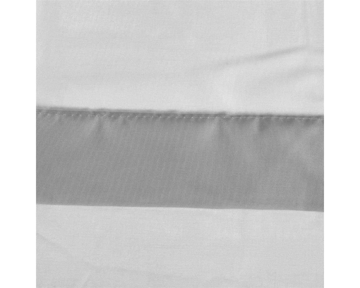 Bestlivings Vorhang mit Schlaufen Transparent Grau Raffoptik Küchengardine - Bild 4
