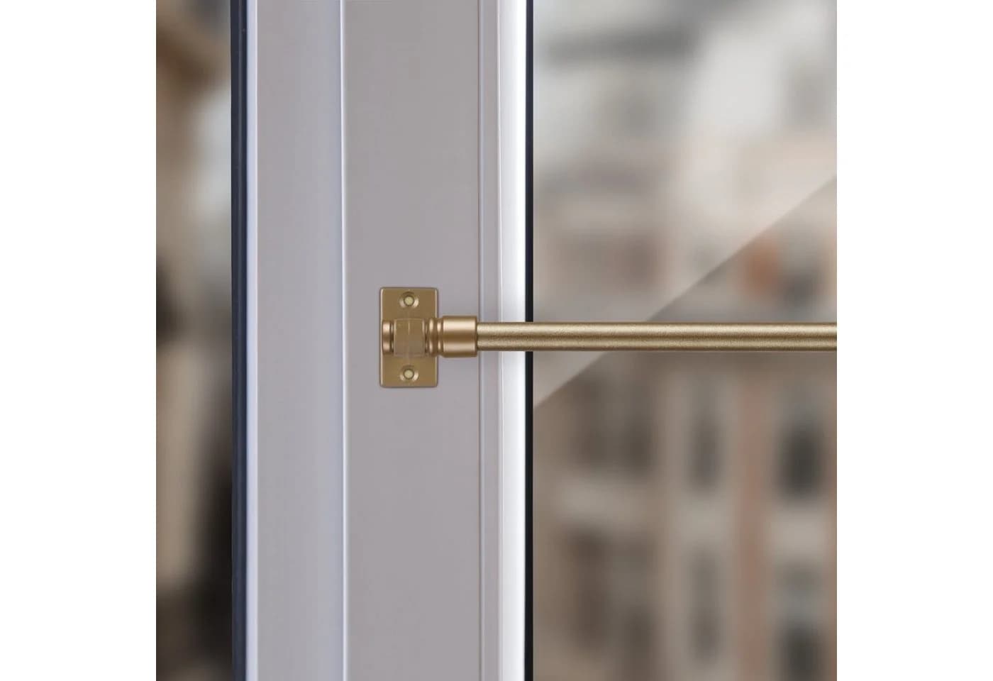 Bestlivings Caféhausstange Edelstahl Gold 12mm Ausziehbar