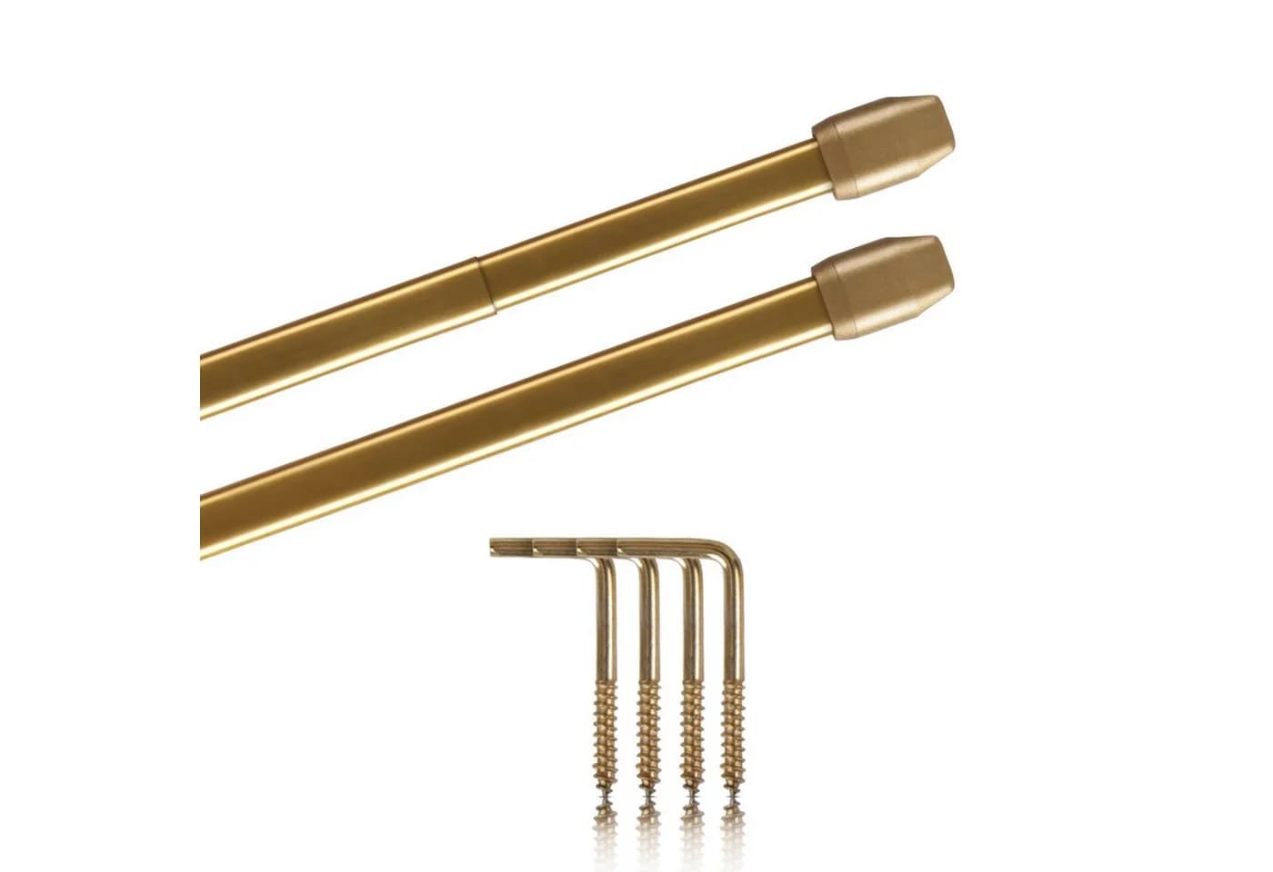 Bestlivings Vitragestange 2er-Pack Gold Ausziehbar - Bild 2