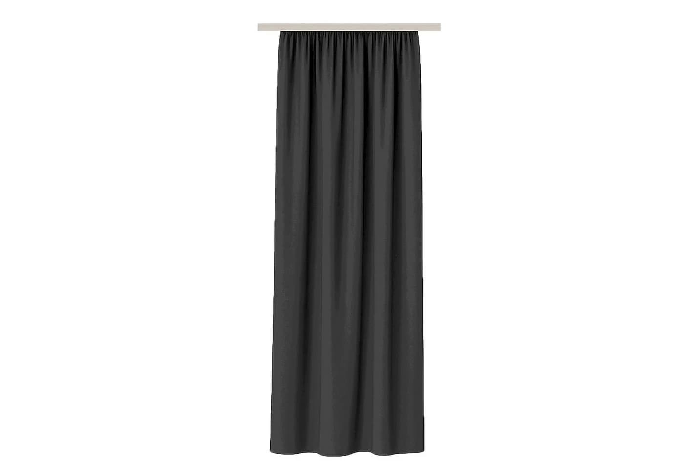 Bestlivings Vorhang Ellen mit Universalband Blickdicht Schwarz - Bild 2