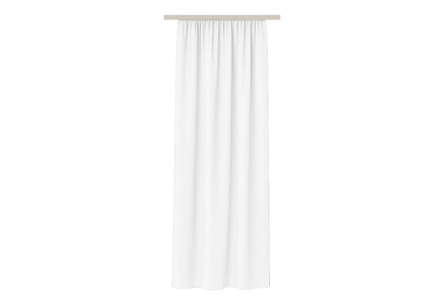 Bestlivings Vorhang Ellen blickdicht Weiß Universalband Microsatin - Bild 2