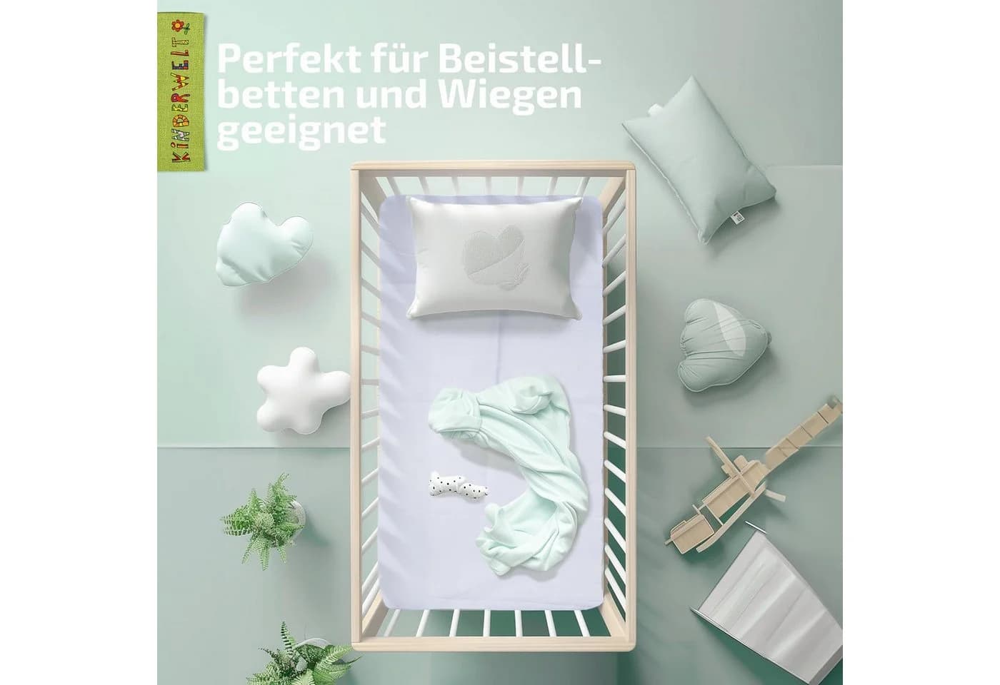 KiNDERWELT Babymatratze Schaumstoff 40x90 cm Antiallergisch - Bild 3