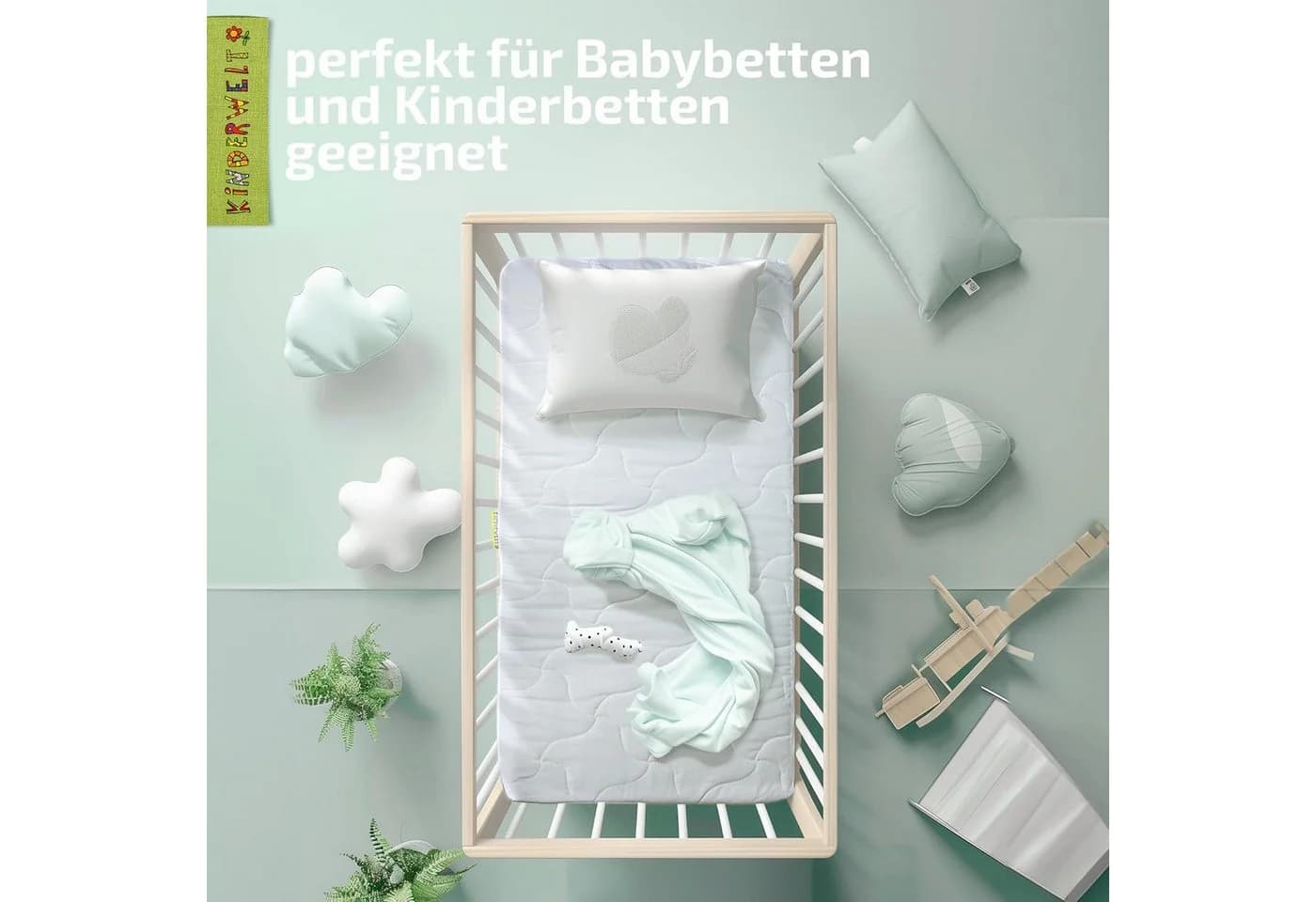 KiNDERWELT Kindermatratze Comfort Matratze 7 cm gesteppt - Bild 3