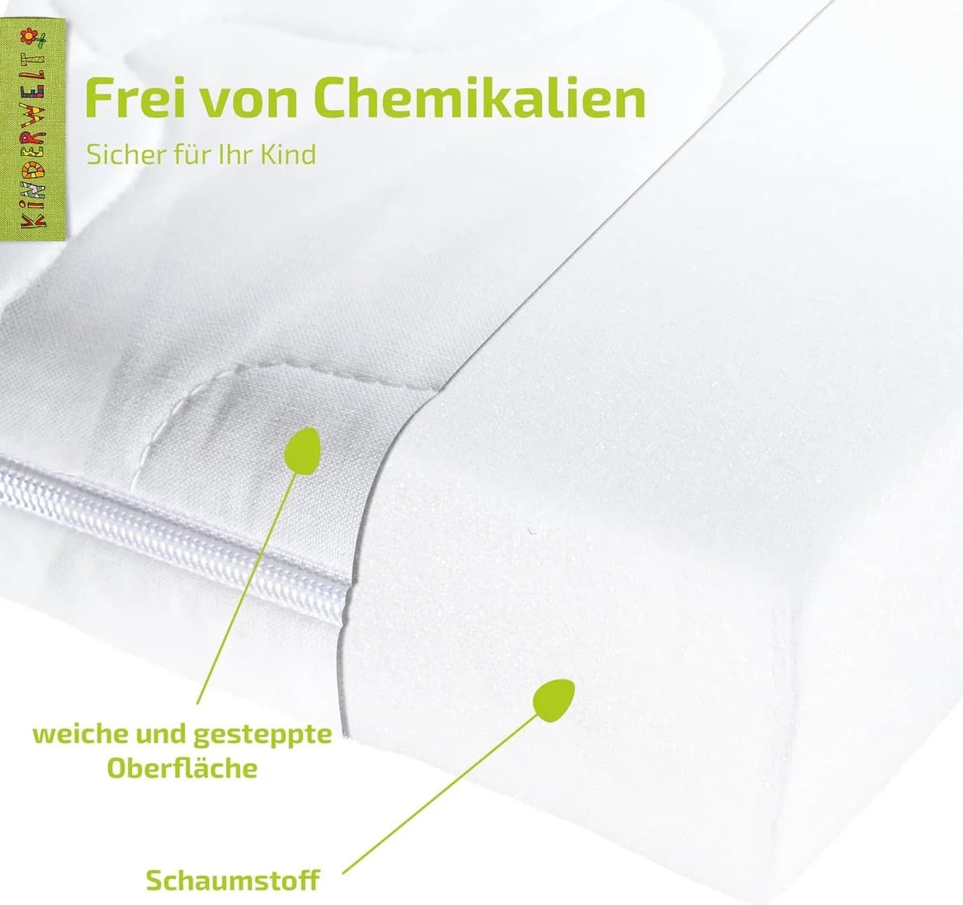 KiNDERWELT Kindermatratze Comfort Matratze 7 cm gesteppt - Bild 5