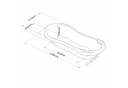 KiNDERWELT Babybadewanne XXL 100 cm mit Badesitz Weiß Bild 4