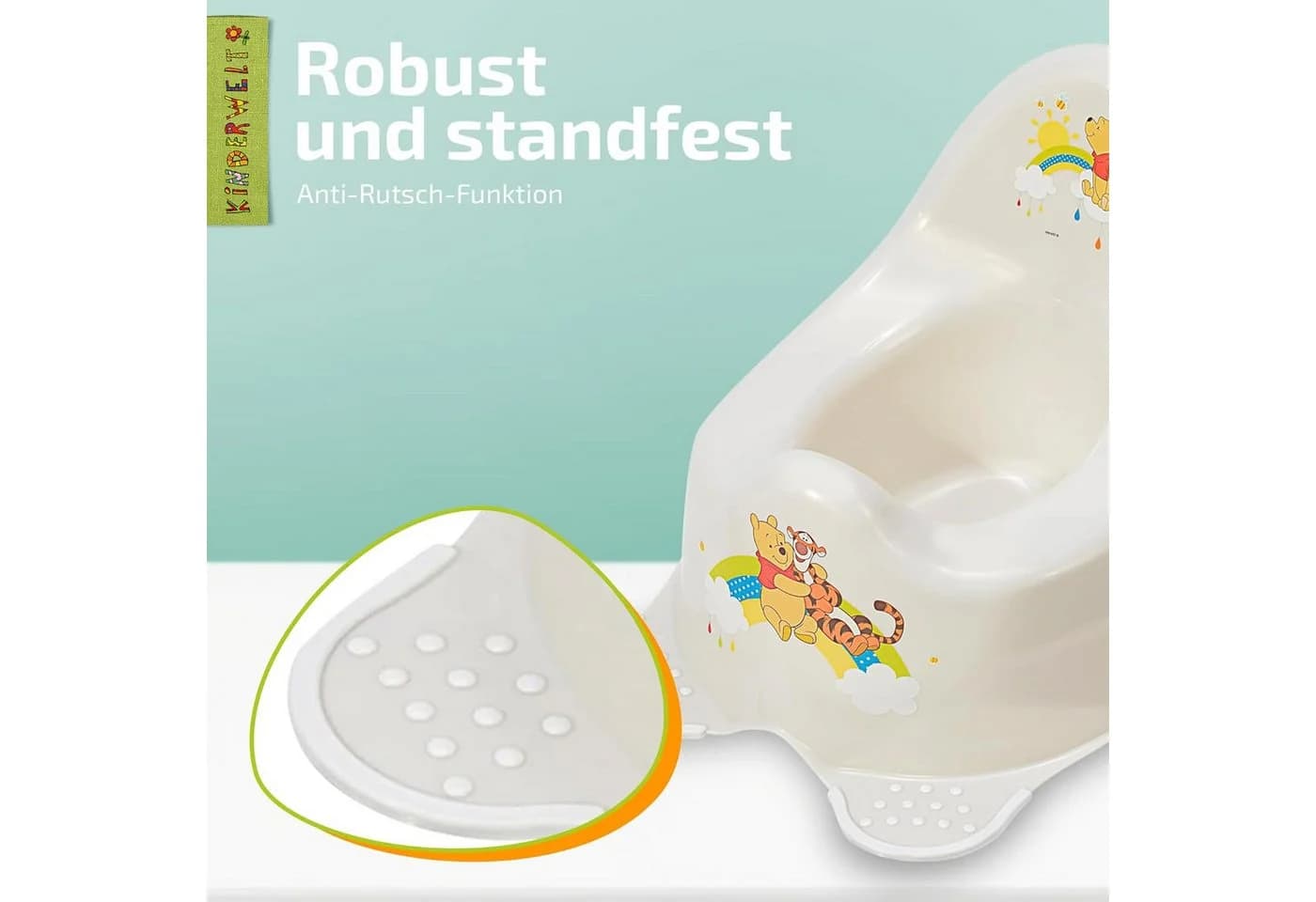 KiNDERWELT Töpfchen Winnie Pooh Babytopf weiß Anti-Rutsch - Bild 3