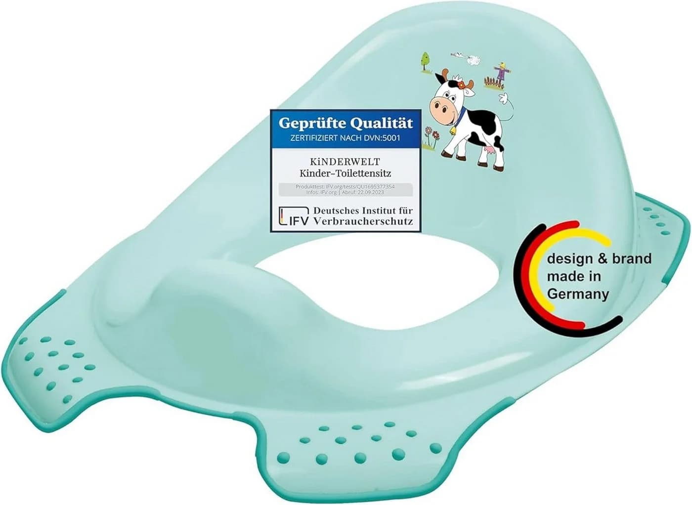 KiNDERWELT Premium Toilettensitz Funny Farm Aquamarin Anti-Rutsch - Bild 2