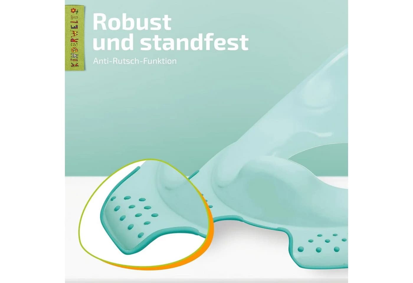 KiNDERWELT Premium Toilettensitz Funny Farm Aquamarin Anti-Rutsch - Bild 3